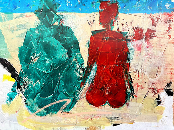 Side by side - Mixed Media