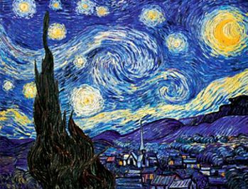 The Starry Night by Vincent Van Gogh (1889)